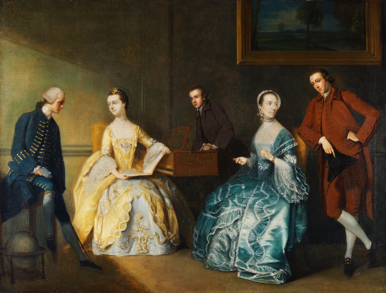 Skupinový portrét rodiny Chambersových, od John Thomas Seton