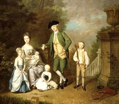 Portrét rodiny Wallace (olej na plátně) od John Thomas Seton