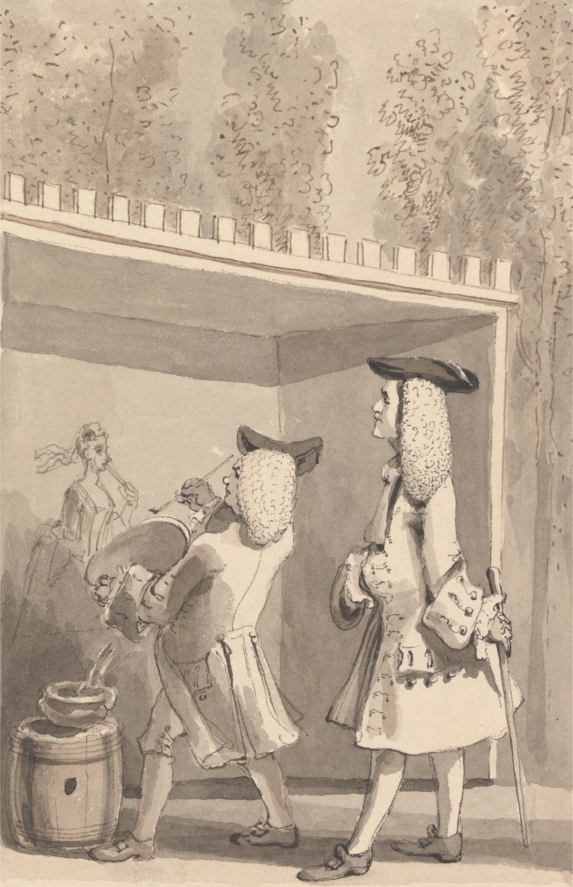Hogarth Painting ve Vauxhall Gardens v přítomnosti Jonathana Tyerse od John Thomas Smith