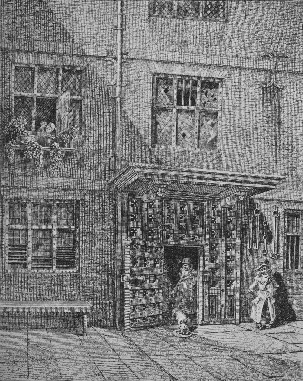 Vnitřní pohled na Poultry Compter, City of London, 1813 1911 od John Thomas Smith