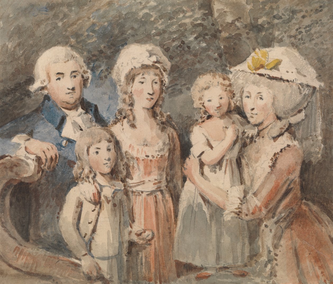 James Boswell a jeho rodina od John Thomas Smith
