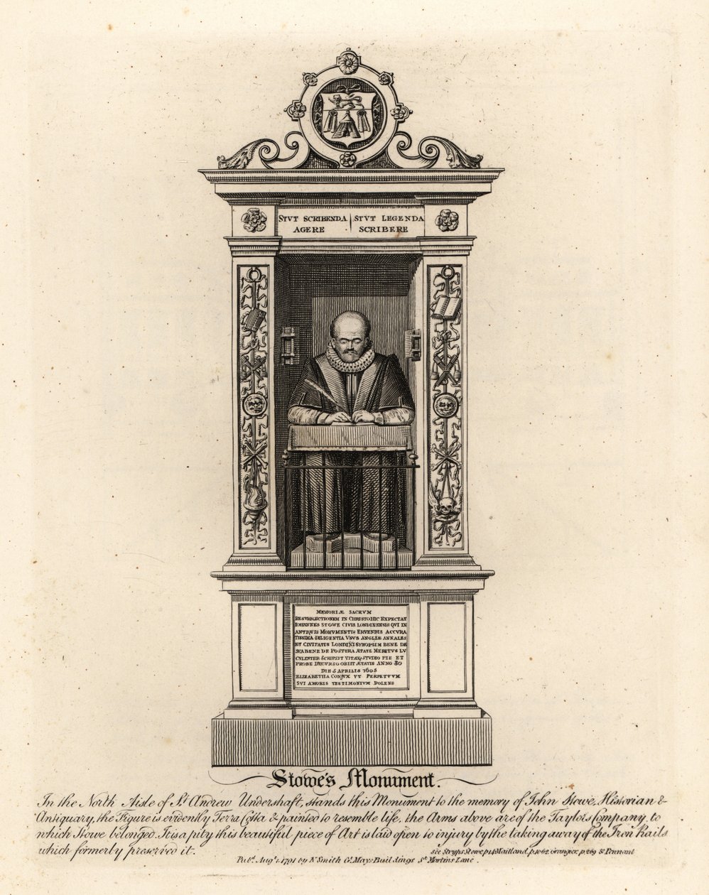 John Stowe, historik a antikvář od John Thomas Smith