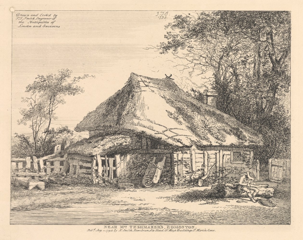 Poblíž Edmontonu pana Teshmakera, Outer Suburbu - sever od John Thomas Smith