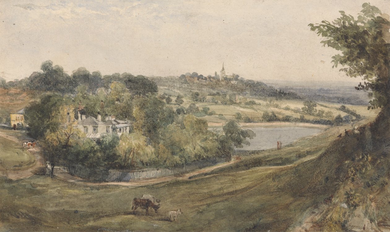 Údolí zdraví - Hampstead od John Thomas Smith