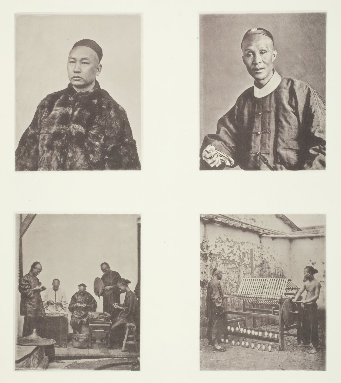 Kantonský gentleman, Kantonský gentleman, Schroffing Dollars, Reeling Silk, c. 1868. od John Thomson