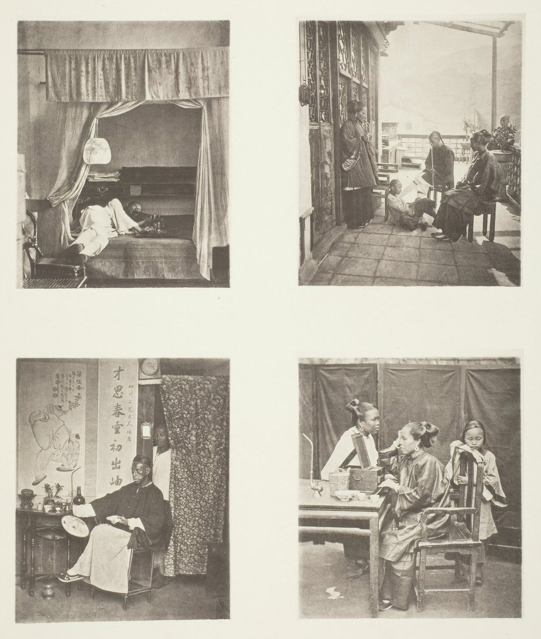 Závan opiové dýmky doma, Po večeři, Čestné čtení, Toaleta, c. 1868. od John Thomson