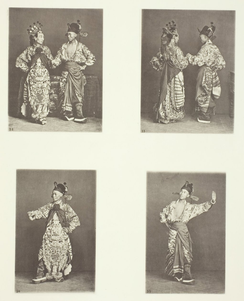 Herci, Starověký svatební kostým, Herci, Starověký svatební kostým, Starověké kostýmy, c. 1868. od John Thomson