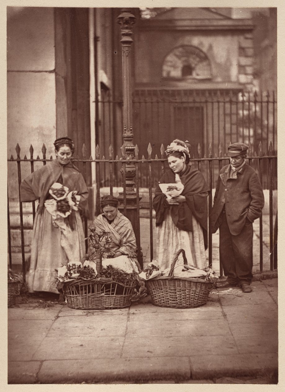 Covent Garden květinové ženy od John Thomson