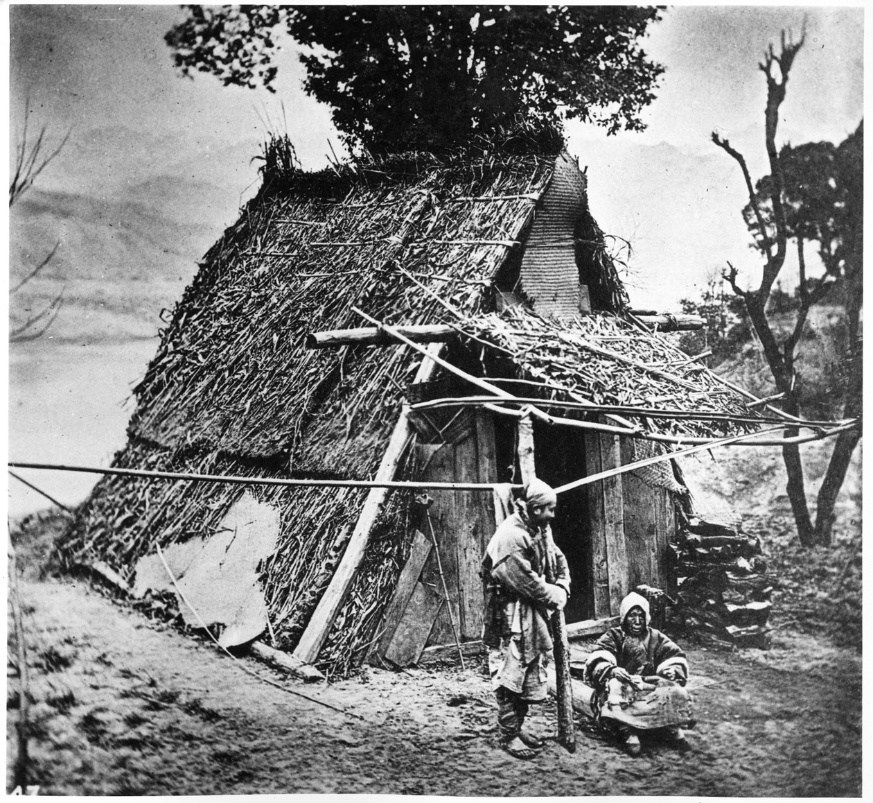Horská chata, provincie Huzeh, asi 1867-72 od John Thomson