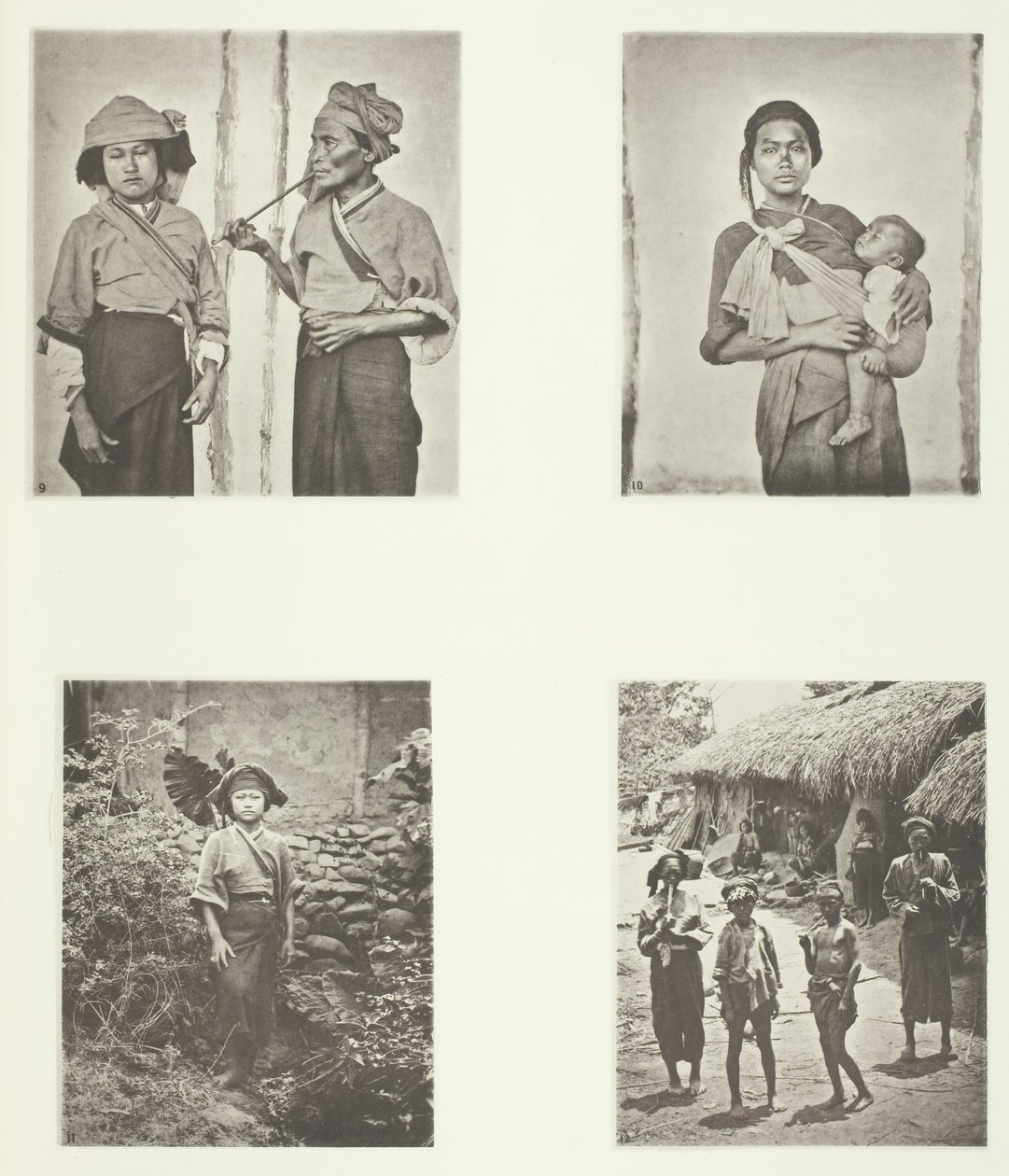 Pepohoan Women, Způsob nošení dítěte, Kostým žen Baksa, Lakoli, c. 1868. od John Thomson
