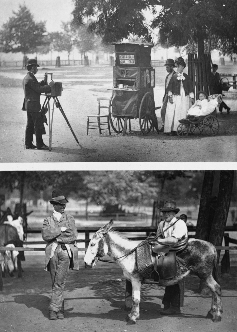 Fotografie na Common a Waiting for Hire, 1876-77 (woodburytype) od John Thomson
