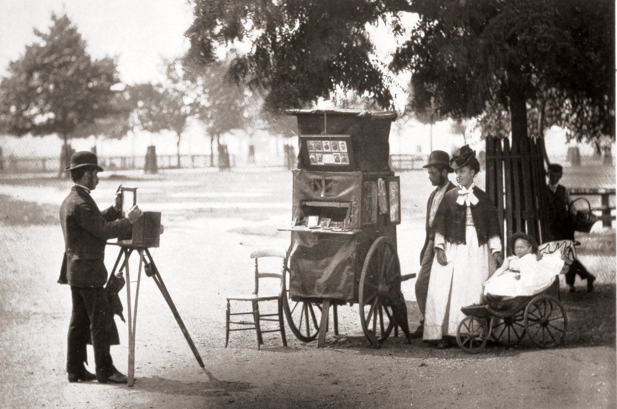 Čekání na pronájem, z knihy "Street Life in London", J. Thomson a Adolphe Smith, 1877. od John Thomson