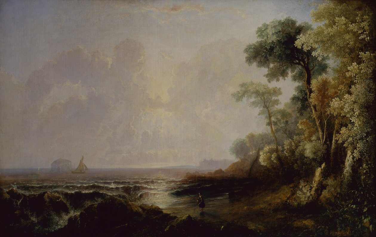 Pohled z Bass Rock (olej na plátně) od John Thomson of Duddingston