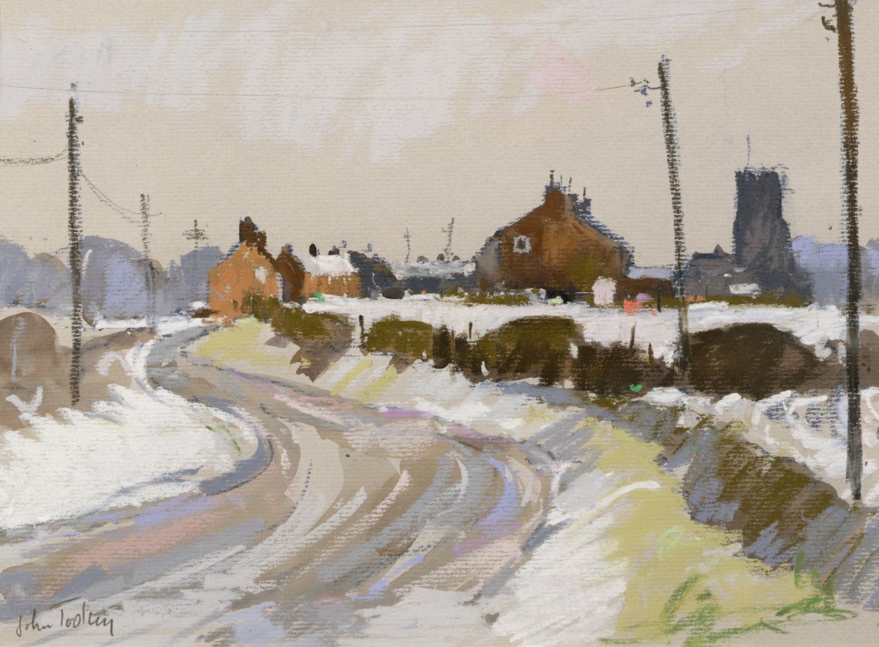 Zimní krajina (pastel) od John Tookey