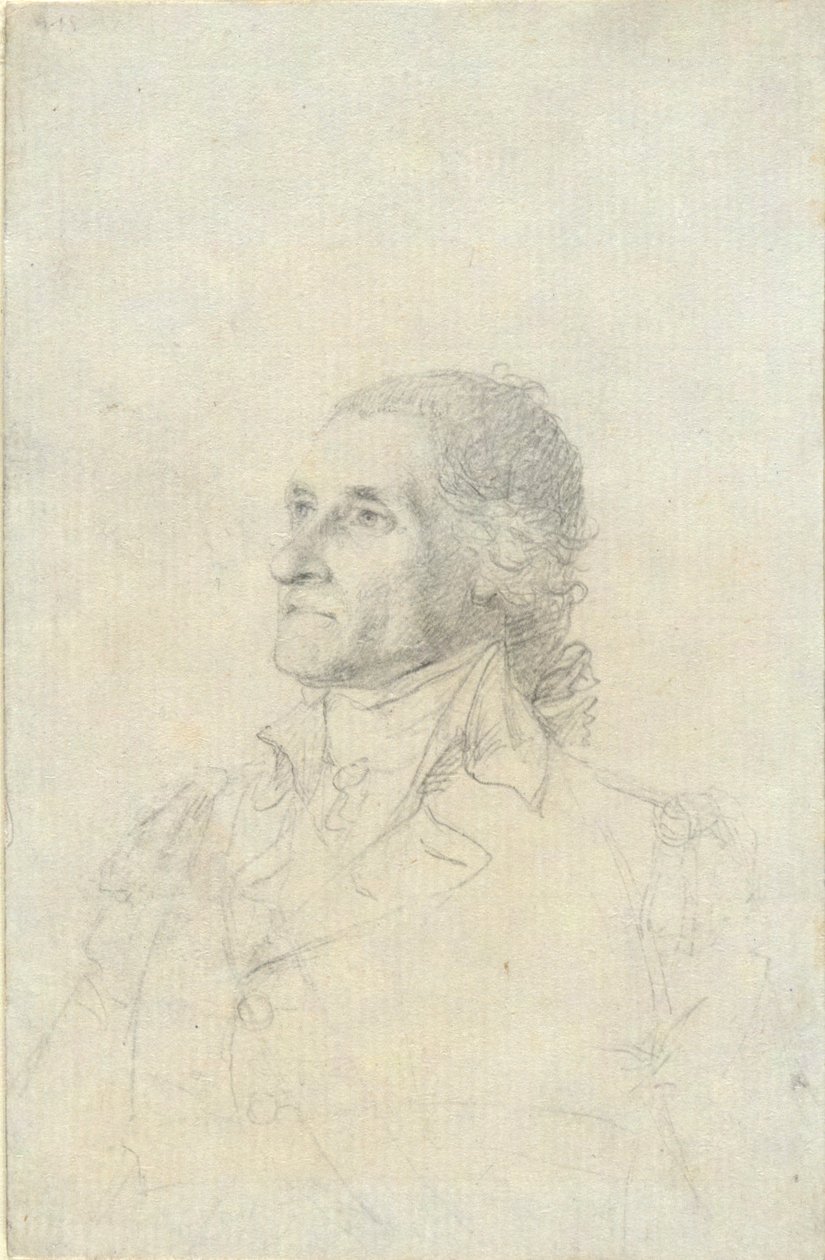 (Neznámý muž – možná Washington?) od John Trumbull