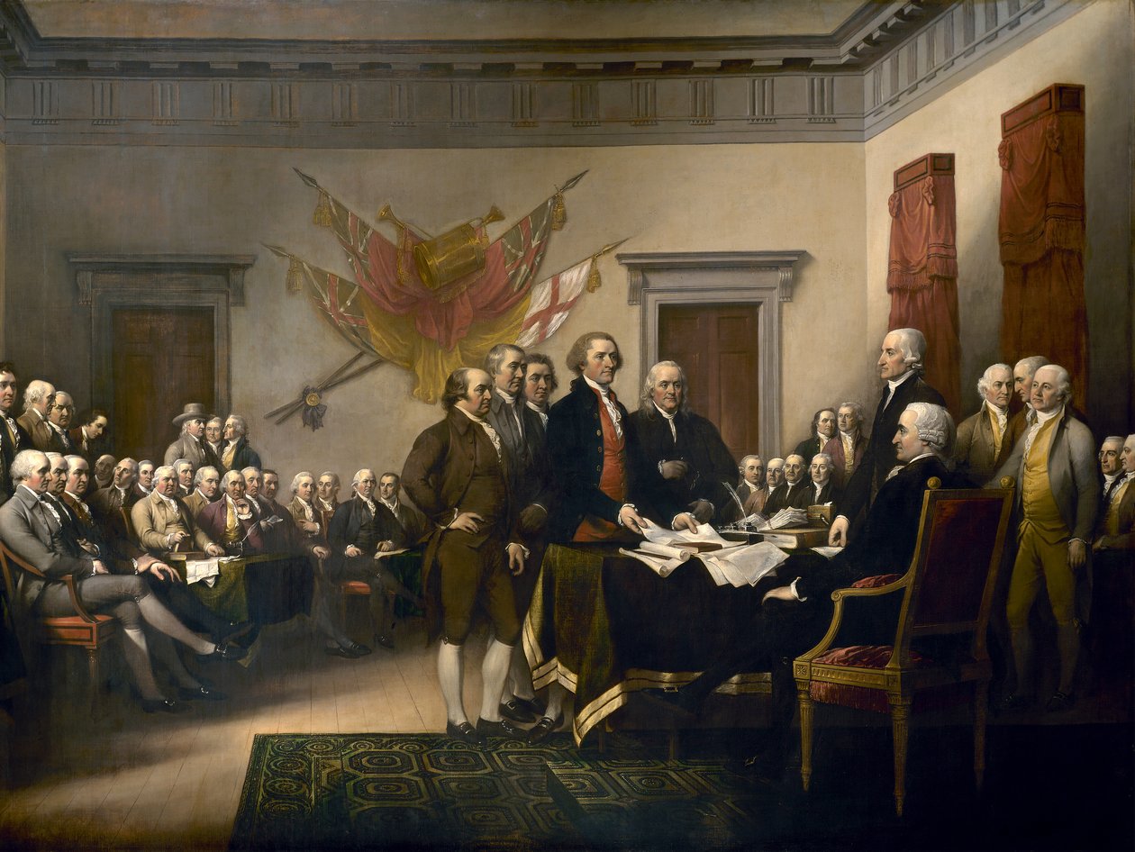 Prohlášení nezávislosti od John Trumbull