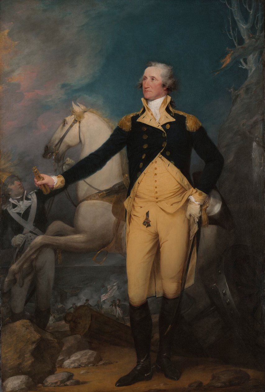 Generál George Washington v Trentonu od John Trumbull