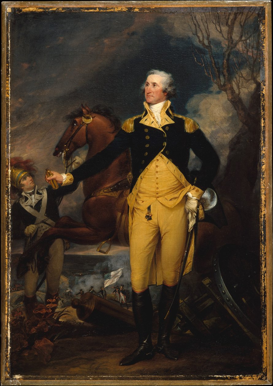 George Washington před bitvou u Trentonu od John Trumbull