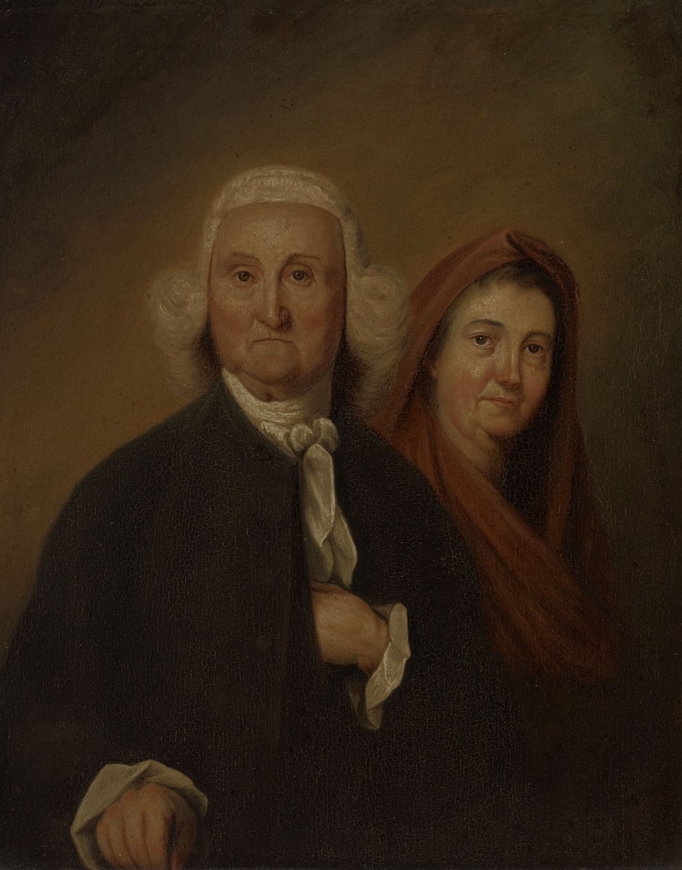 Guvernér Jonathan Trumbull starší a Faith Robinson Trumbullová (1710–1785, titul LL.D. z roku 1779; 1718–1780) od John Trumbull