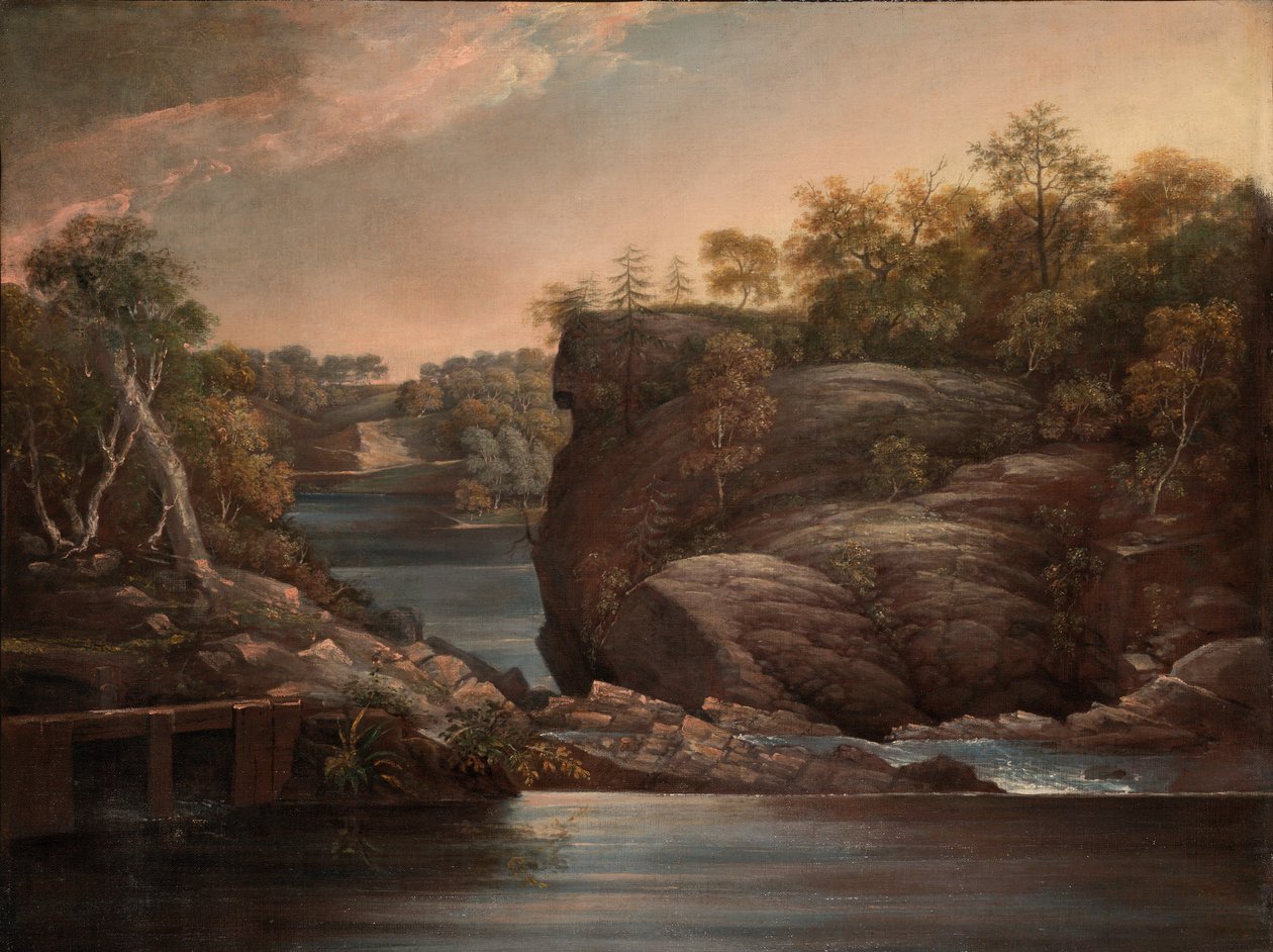 Norwich Falls (nebo The Falls of the Yantic at Norwich) od John Trumbull