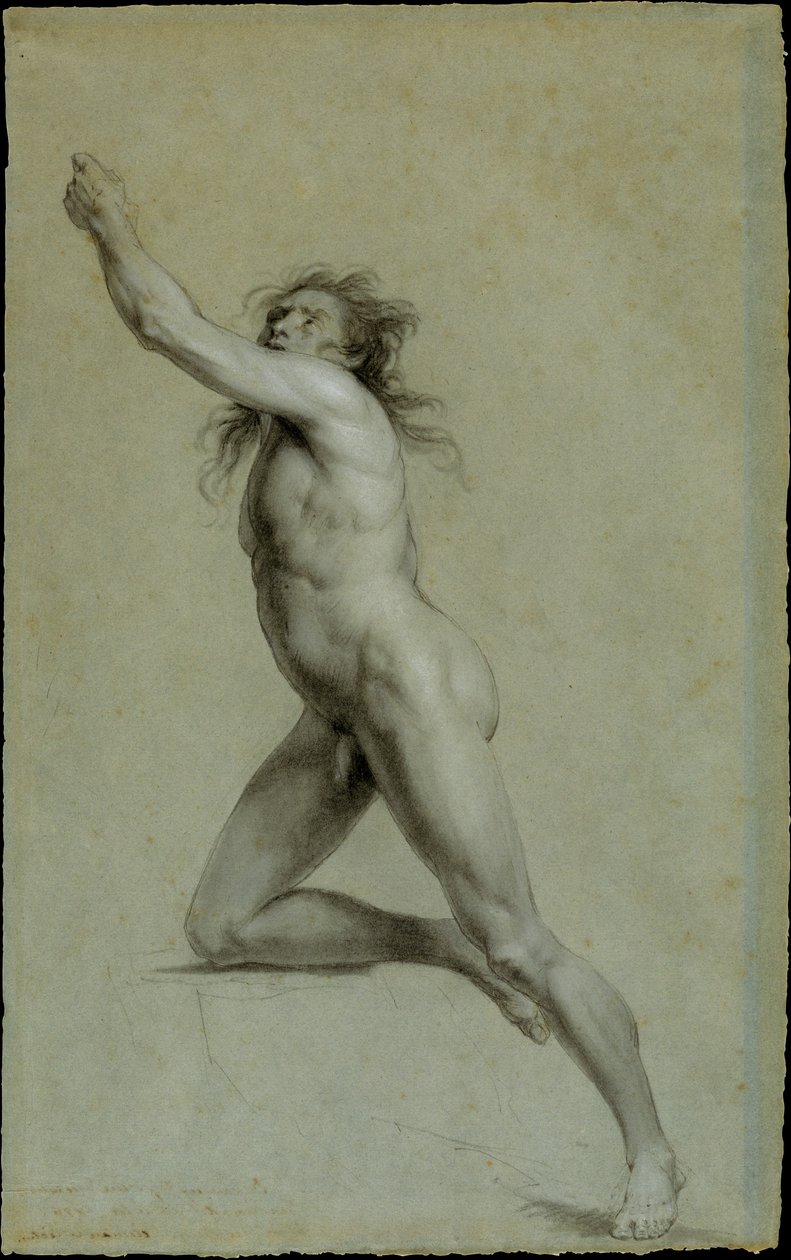 Studie podle živého modelu: mužský akt od John Trumbull
