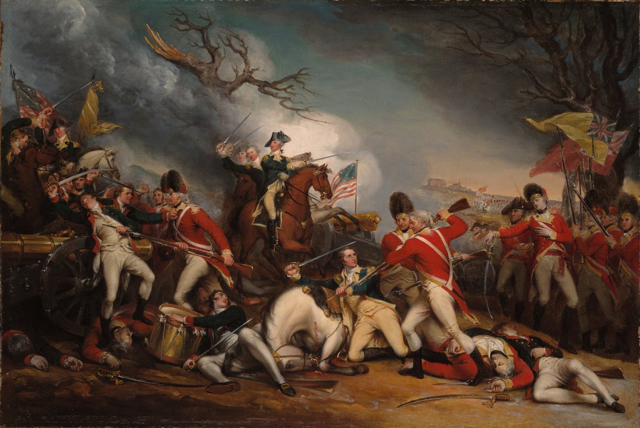 Smrt generála Mercera v bitvě u Princetonu, 3. ledna 1777 od John Trumbull