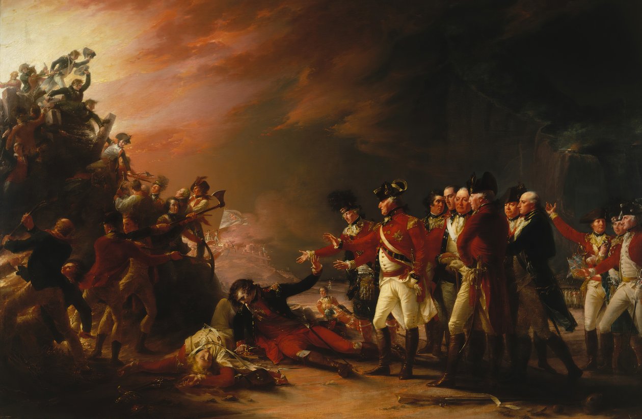 The Sortie vyrobený Garrison of Gibraltar, 1789. od John Trumbull