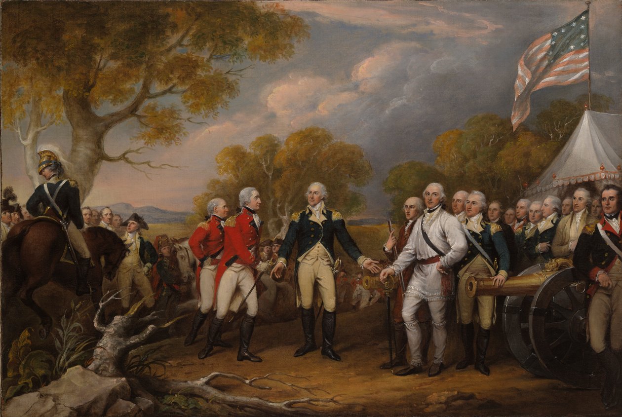 Kapitulace generála Burgoyna v Saratoze, 16. října 1777 od John Trumbull