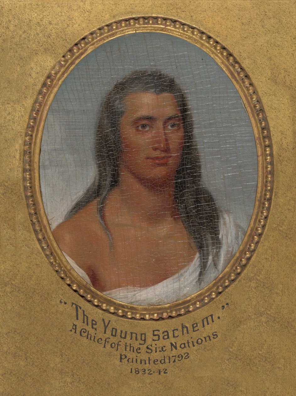 Der junge Sachem, ein Häuptling der Sechs Nationen od John Trumbull