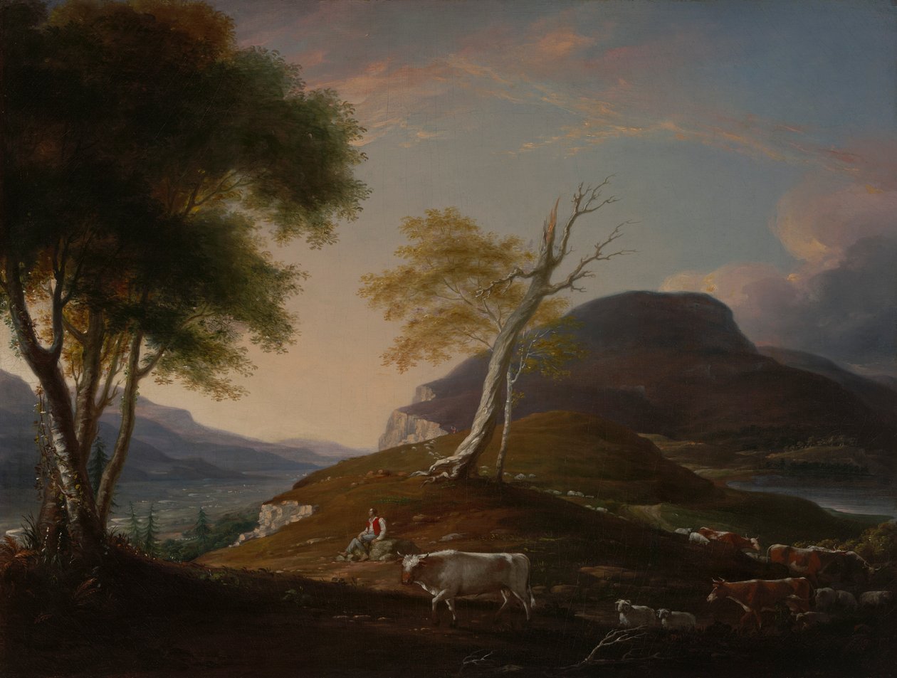 Pohled na West Mountain poblíž Hartfordu od John Trumbull