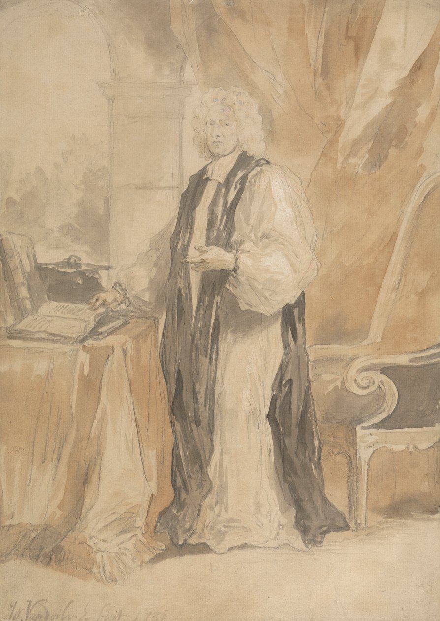 Portrétní studie božského od John Vanderbank