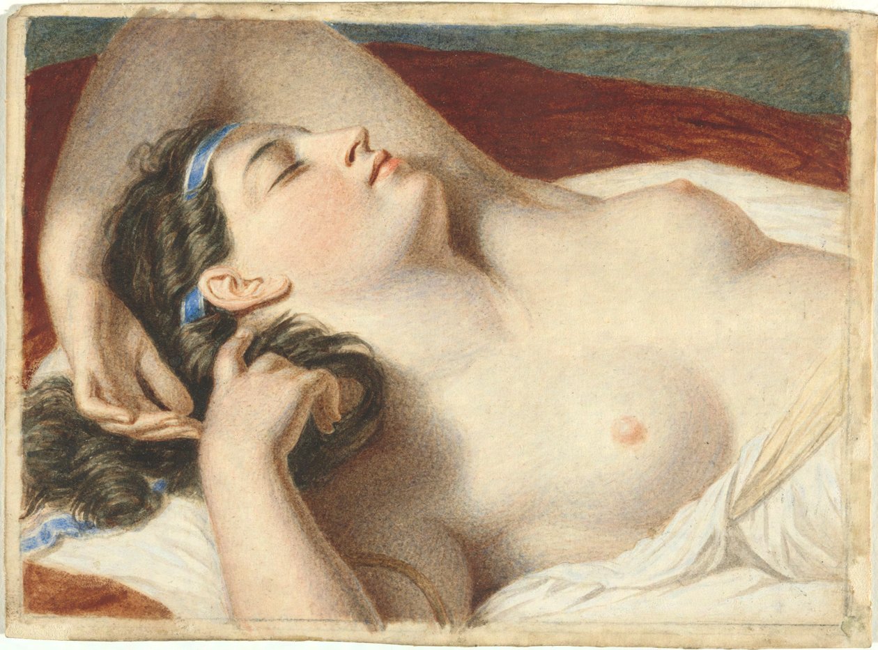 Studie pro Ariadne Spící na ostrově Naxos od John Vanderlyn