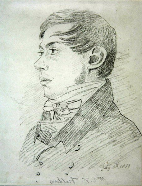 Anthony Vandyck Copley Fielding (1787-1855), 1810 (grafit na tkaném papíře) od John Varley
