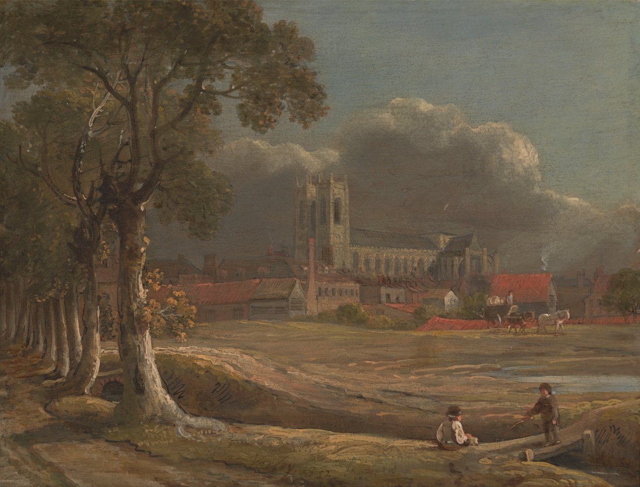 Westminsterské opatství z Tothill Fields od John Varley