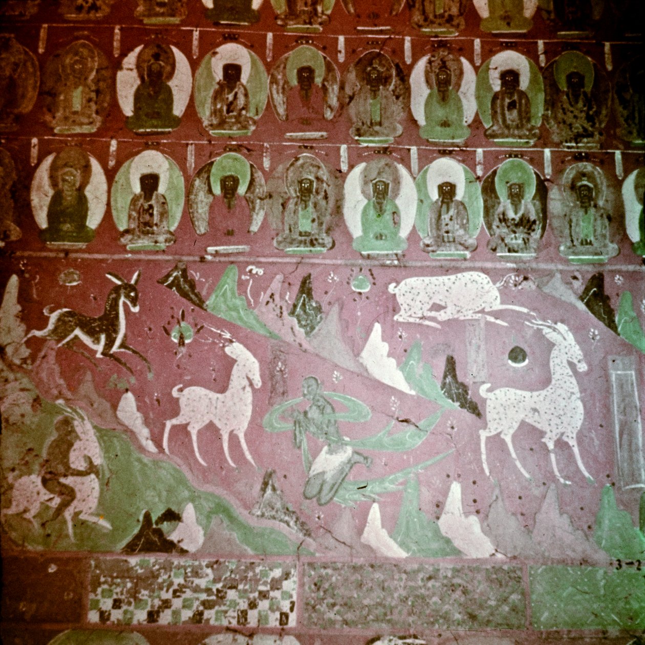 Jeskyně Dunhuang, Čína, Foto 1231/6 (79) (foto) od John Vincent
