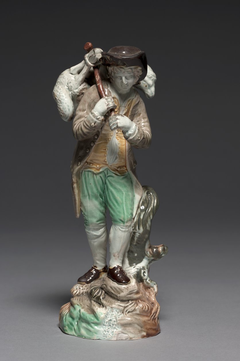 The Lost Sheep, vyrobený Staffordshire Factory, kolem roku 1770 od John Voyez