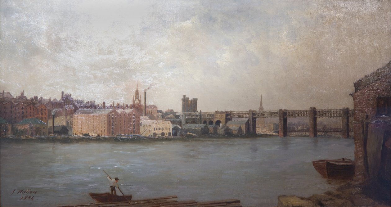 Newcastle upon Tyne z jihozápadu, 1884 od John Wallace