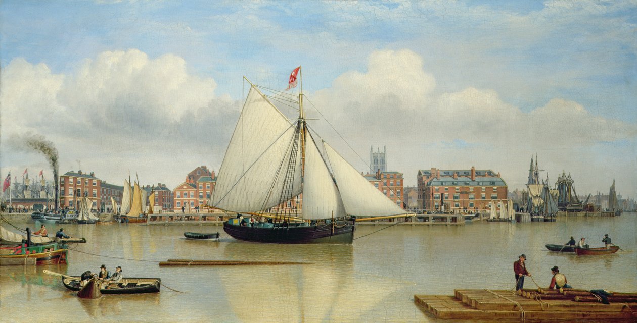Hull od Humberu, asi 1837 (olej na plátně) od John Ward