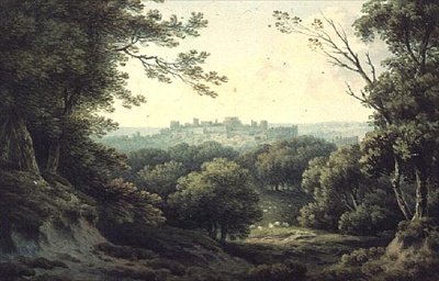 Pohled do dálky na hrad Windsor od John Warwick Smith