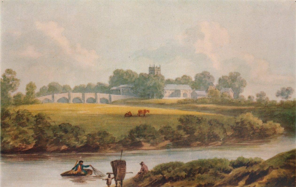 Bangor Is-y-Coed, Denbighshire, c1795 od John Warwick Smith
