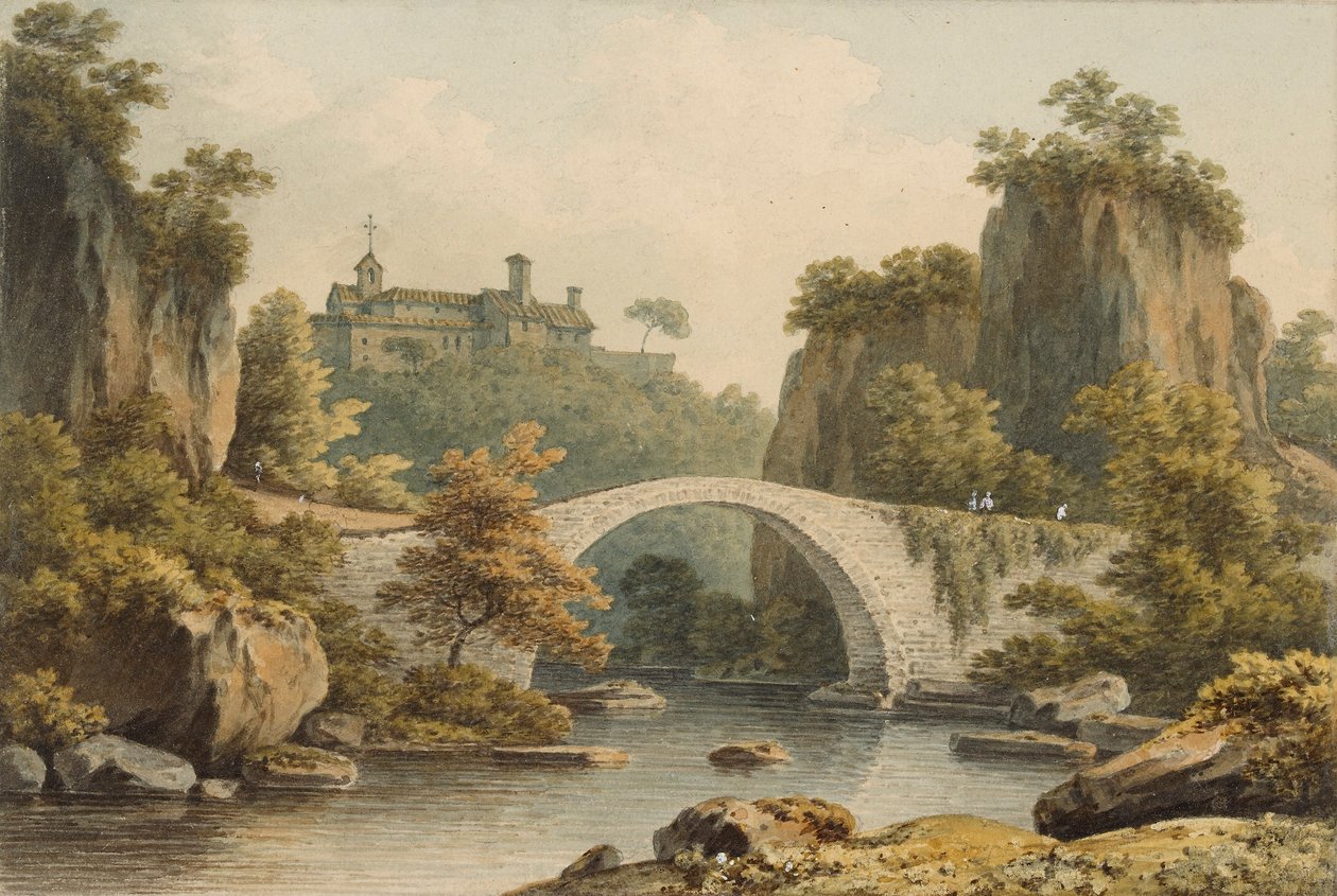 Civita Castellana, c1792-1799 od John Warwick Smith