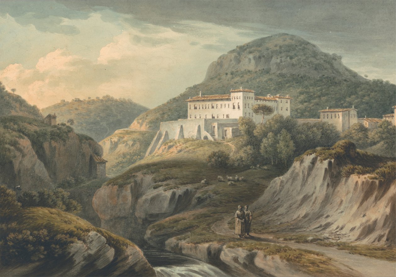 Klášter ve Vietri, nedaleko Salerna od John Warwick Smith