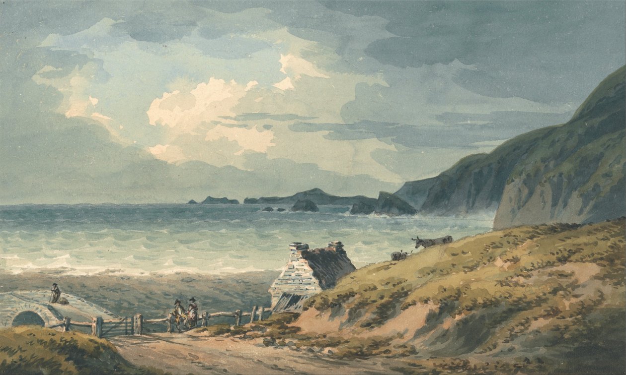 Severní hranice zálivu Svaté nevěsty od John Warwick Smith
