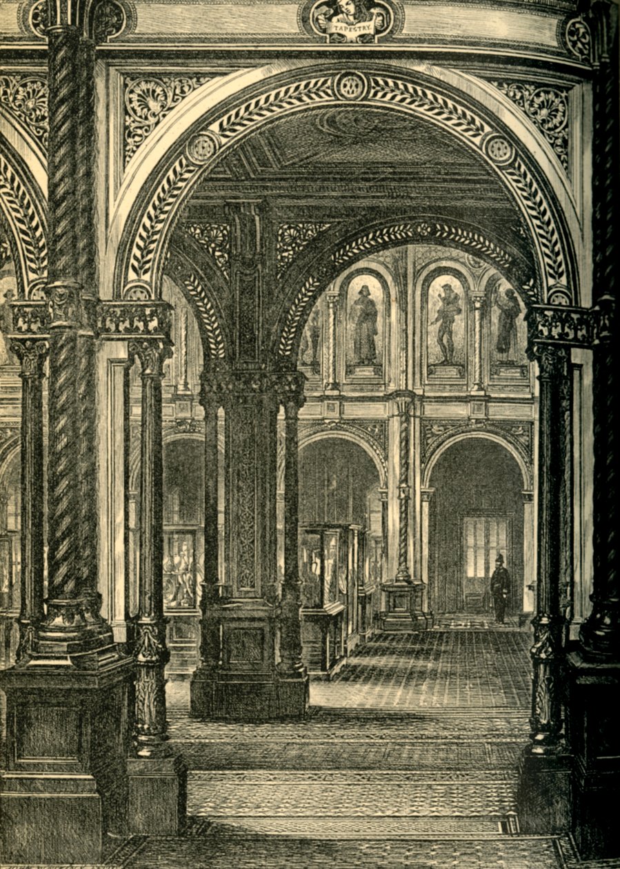 Central or Loan Court, South Kensington Museum, c1860, 1881. od John Watkins