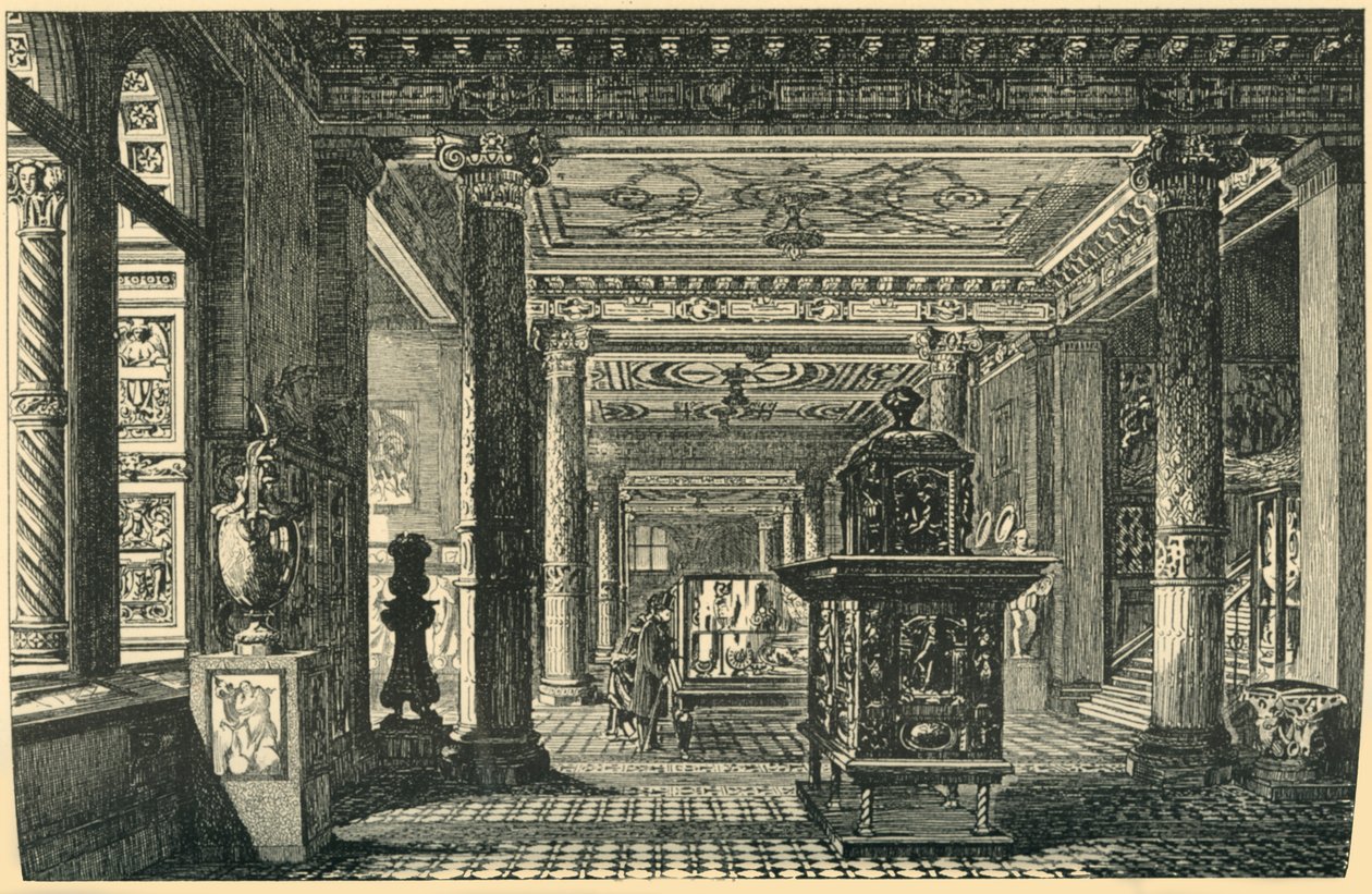 Keramická galerie, South Kensington Museum, c1876, 1881. od John Watkins