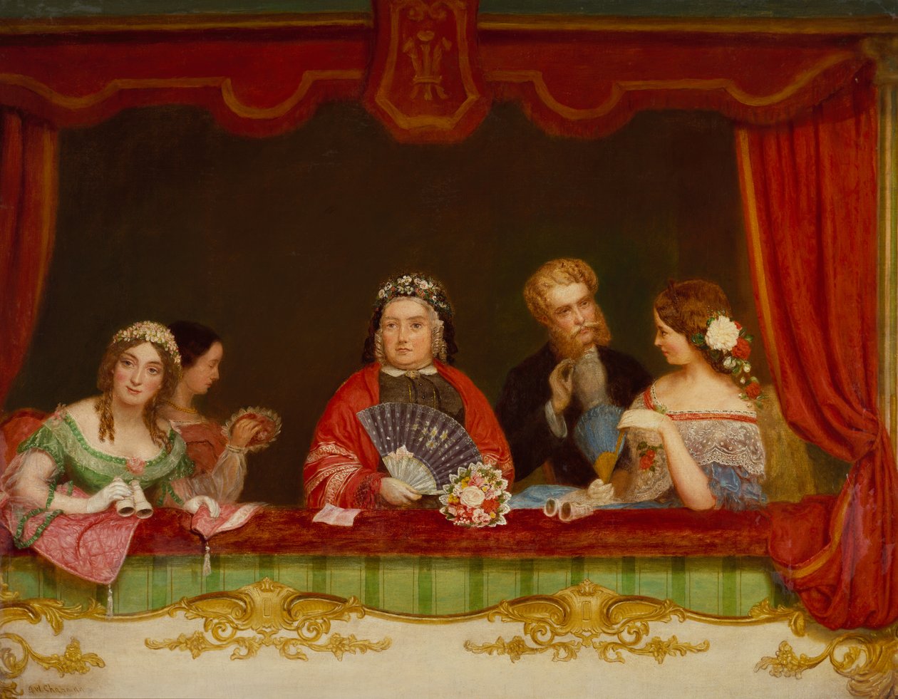 Private Box, Drury Lane od John Watkins Chapman