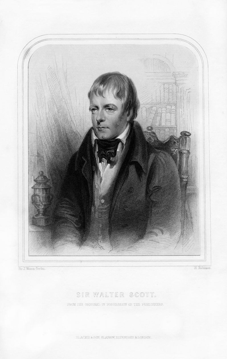 Sir Walter Scott, 1. Baronet, skotský historický romanopisec a básník, 1870. od John Watson Gordon