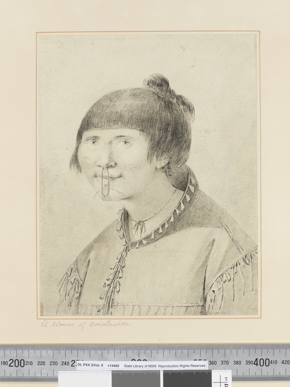 F.29 A Woman of Oonalashka, c.1773-84 (akvarel) od John Webber