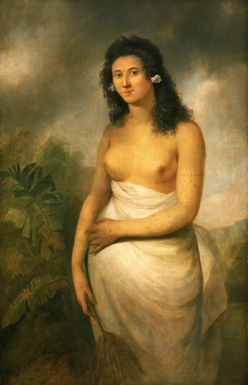Poedua, dcera Oriova (asi 1758-1788), asi 1784 (olej na plátně) od John Webber