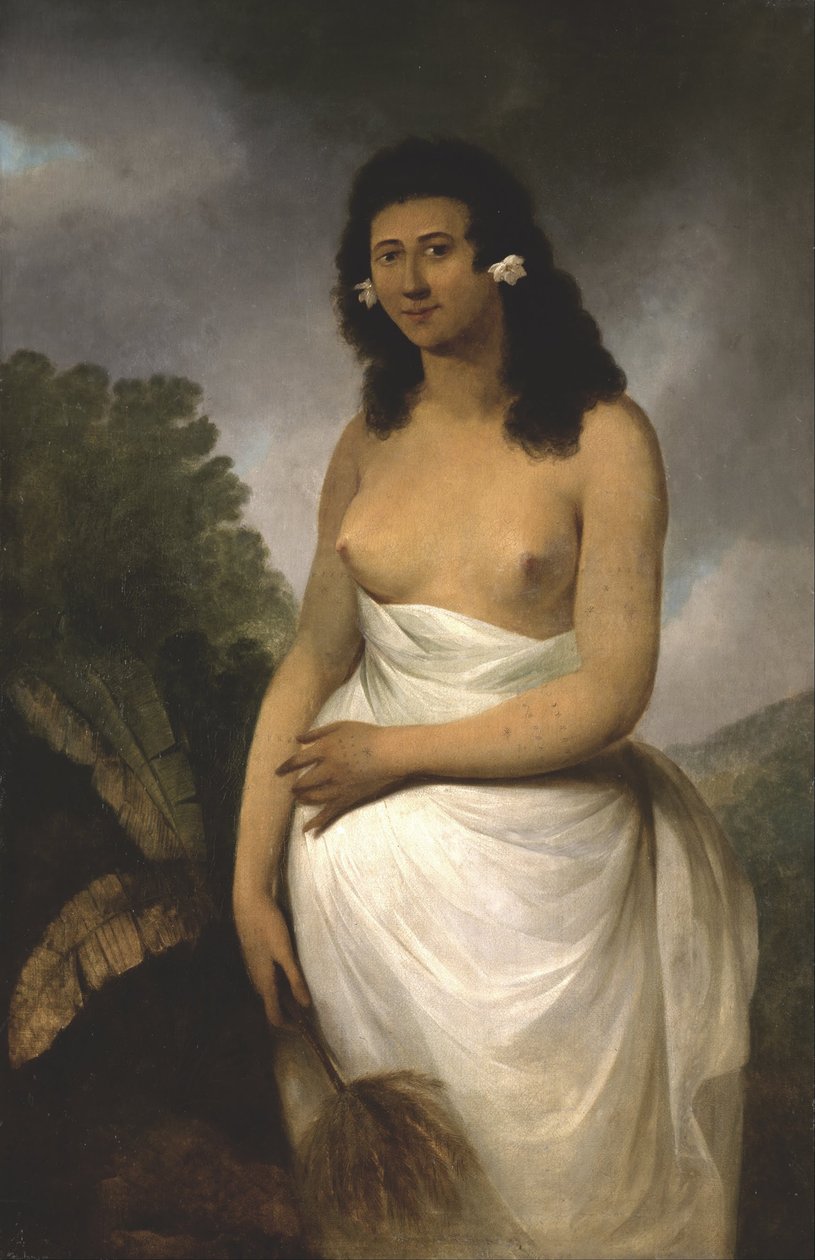 Portrét Poedooa, dcery Orea, krále Ulaitea, Společenské ostrovy, ca. 1783 od John Webber